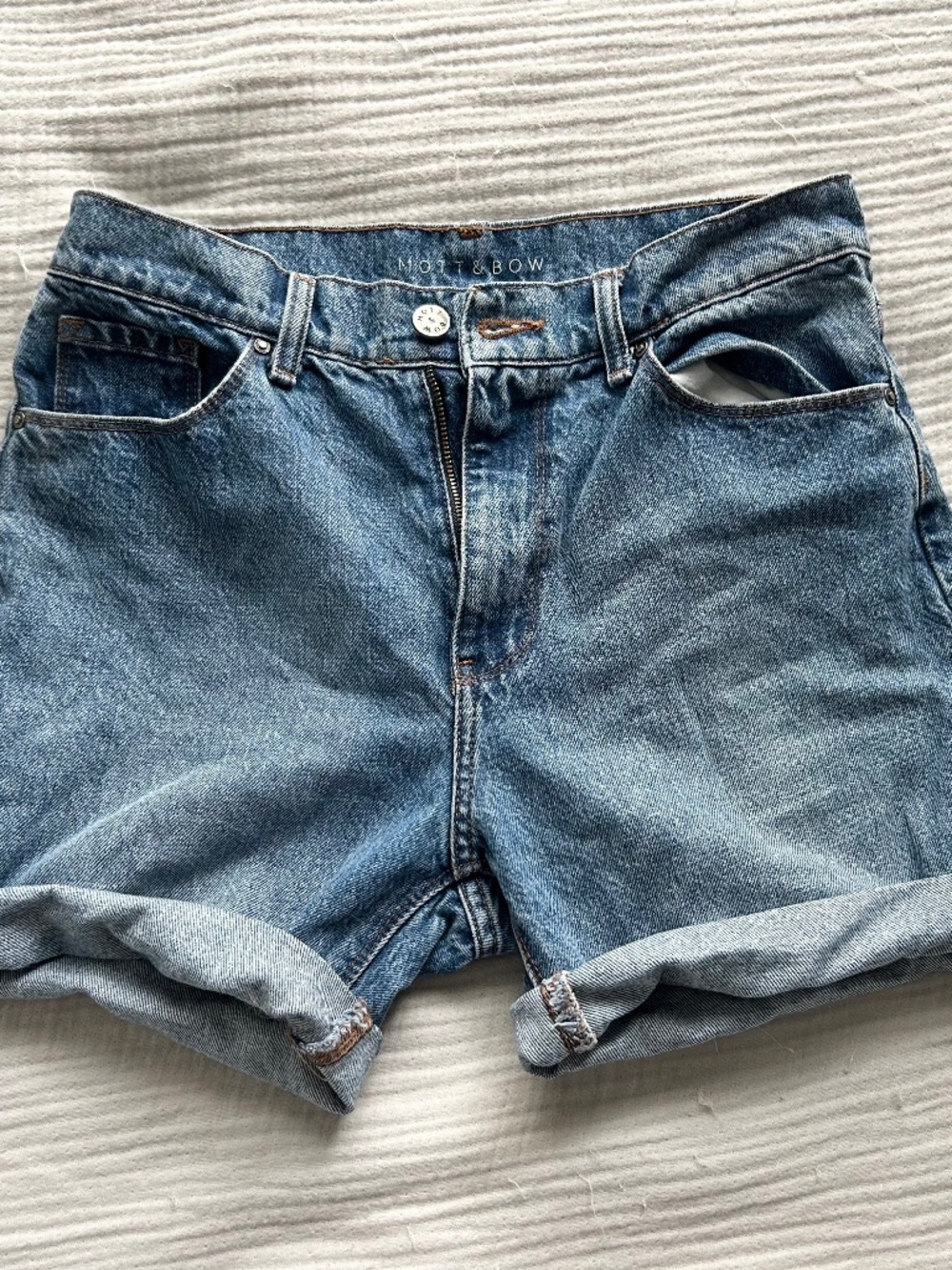 Mott and Bow Mom Jeans Cutoff Shorts